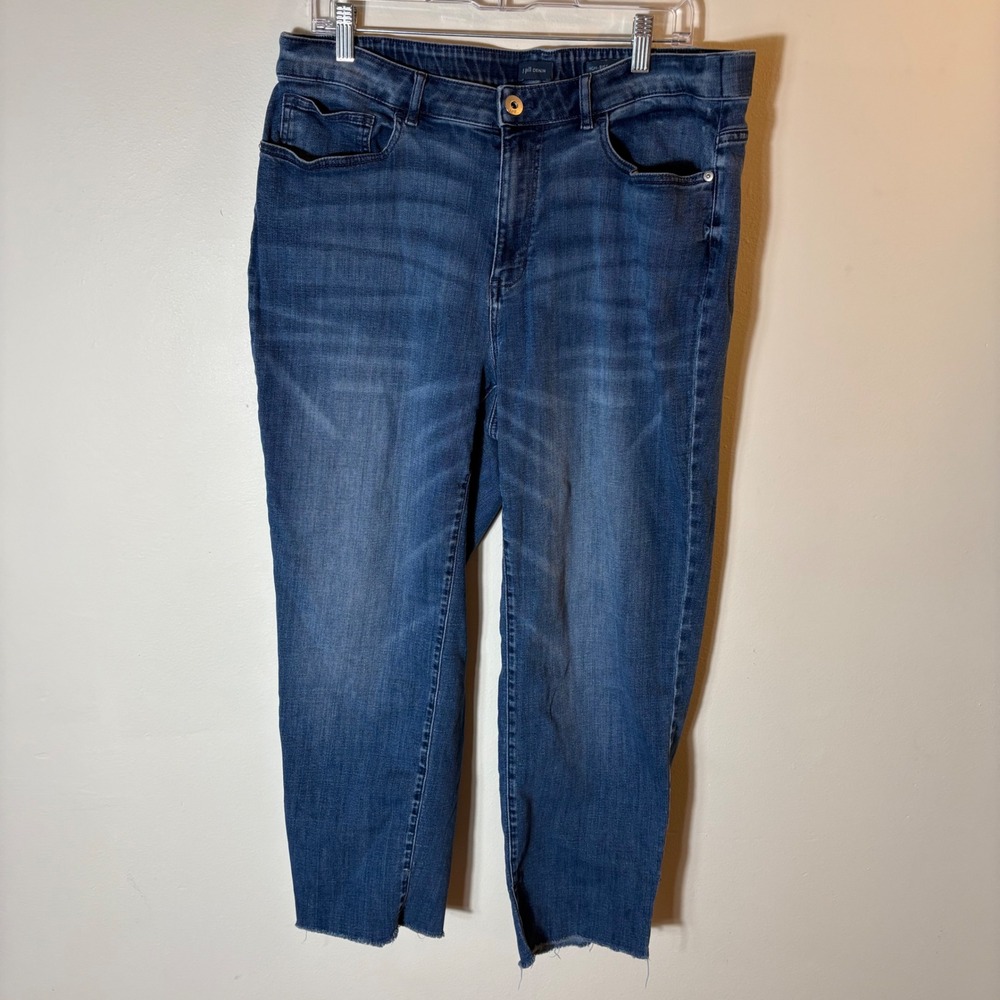 Dark Blue Women's Straight-Leg Jeans